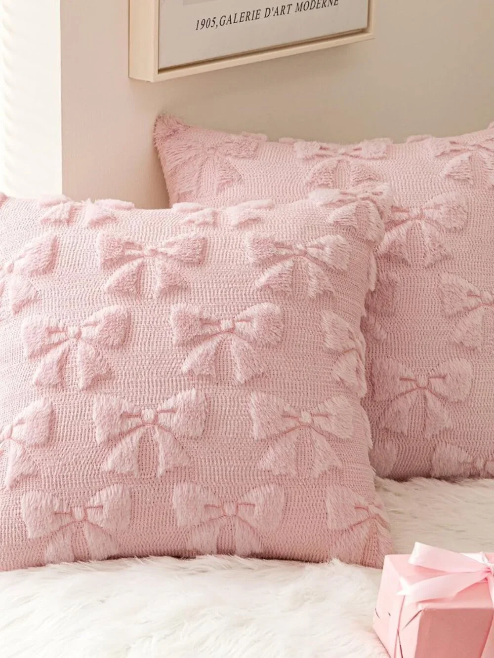 kids room bow two pillow cases